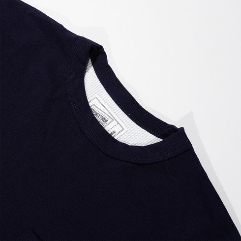 Boysnextdoor 深藍色假兩件口袋T-shirt
